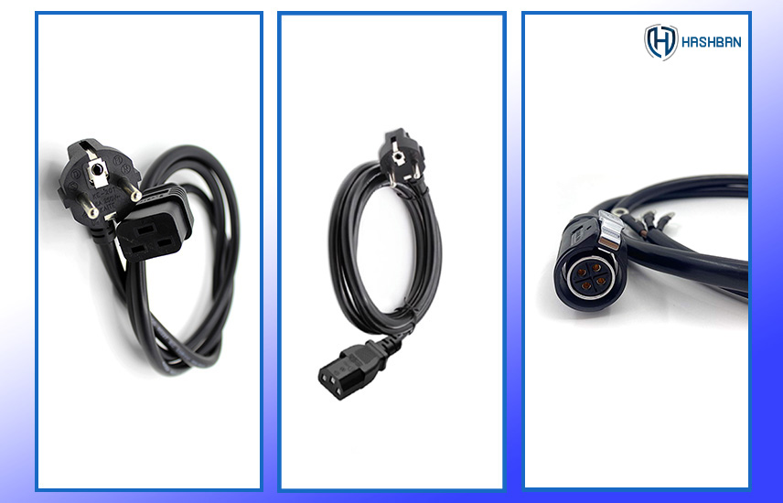 miner ac plug cable - راهنمای انواع کابل ماینر (پاور، رایزر، فلت دیتا)